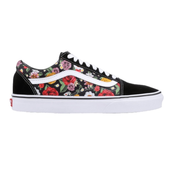 vans old skool digi floral skate shoes
